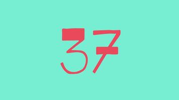 40 andra nedräkning timer med rosa tal på en kricka bakgrund lämplig för tema innehåll relaterad till tal, räkning, nedräkningar, bra för digital grafik video