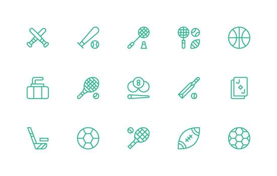 Game Icon Set with 15 Regular Line Icons Design Ready Icon Set for Teams vector