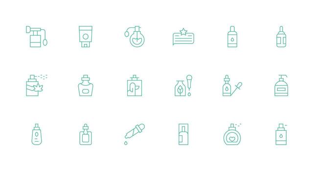 Essential including 18 Minimal Line Illustrations Web and App Icon Pack Collection vector