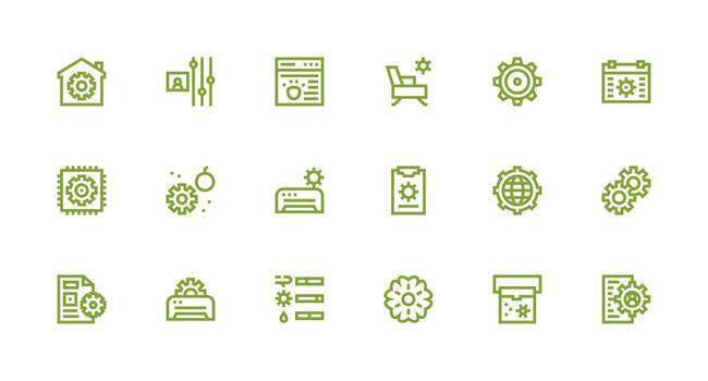 personalización incluso 18 fuerte carrera línea ilustraciones sensible icono conjunto para flexible diseños vector