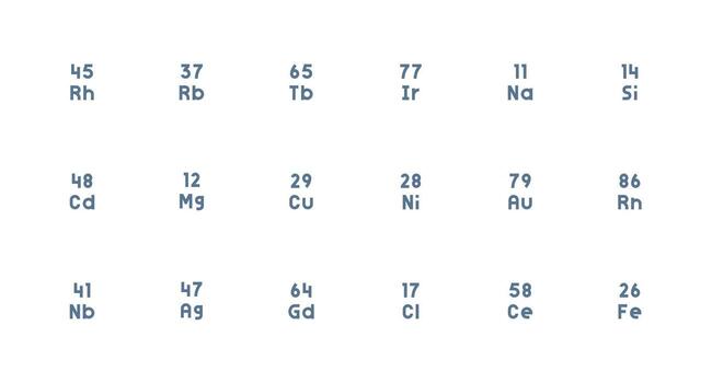 Atomic Number featuring 18 Icons in Strong Stroke Line Design Web and App Icon Pack Collection vector