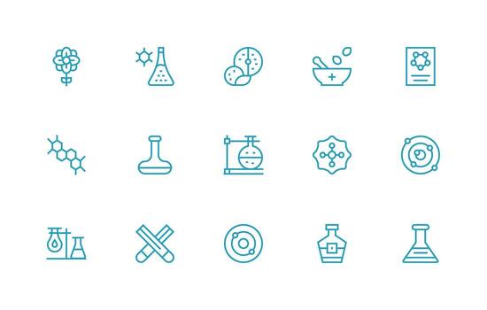 Compound Set with 15 Regular Line Icons Web and App Icon Pack Collection vector