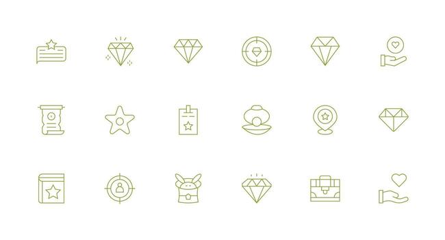 Valuable including 18 Minimal Line Illustrations Simple Icons for Interface and Wireframes vector