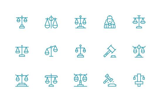 arbitraje visual paquete conteniendo 15 regular línea íconos alta resolución íconos para ninguna plataforma vector