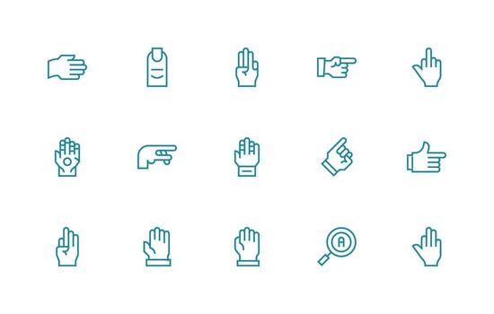 regular línea íconos desde Seleccione conjunto con 15 vectores de múltiples fines icono conjunto