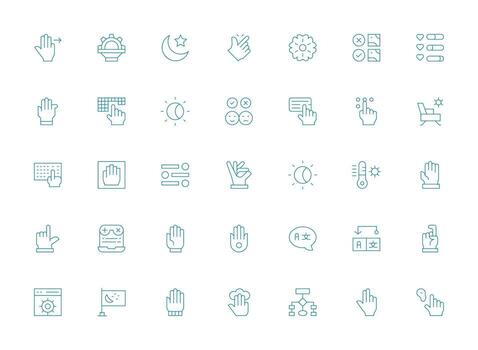 ligero línea íconos desde opción conjunto con 35 vectores digital producto íconos para rápido entrega