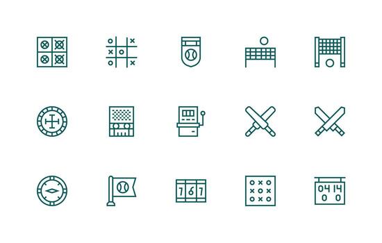 15 Icons for Lose in Regular Line Format Simple Icon Pack vector