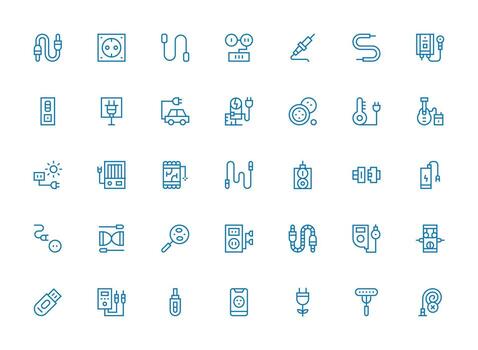 35 Regular Clean Line Vectors for Plug Theme Scalable Icons for All Themes