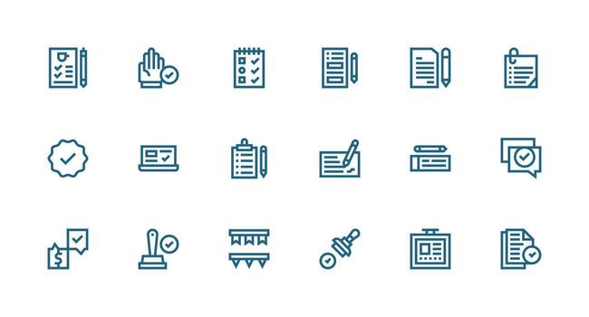 fuerte carrera línea íconos desde completar conjunto con 18 vectores lleno icono biblioteca para ui diseñadores