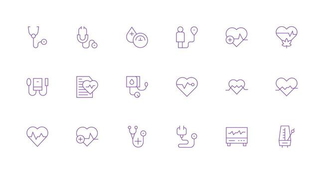 legumbres icono conjunto con 18 mínimo línea gráficos interfaz íconos para diario utilizar vector
