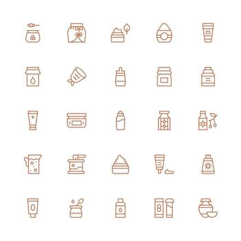 25 Icons for Jar in Medium Stroke Outline Format Clean Icon Set Icon Pack for UI Projects vector