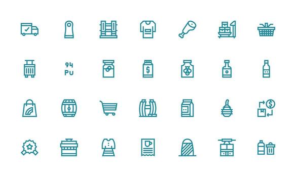 28 Bold Line Style Icons from Product Collection Icons Built for Visual Consistency Pack vector