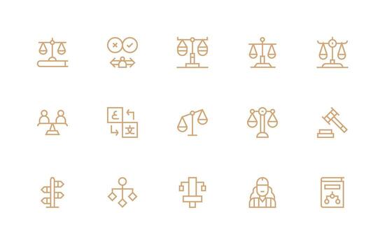 15 regular línea íconos para decisión gráficos multi-estilo íconos para creativo proyectos vector