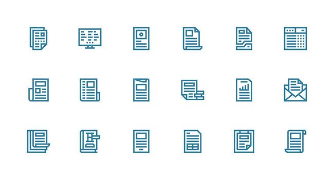 sobresalir conjunto con 18 fuerte carrera línea íconos aplicación icono paquete vector