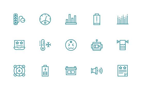 Low featuring 15 Icons in Regular Line Design Clean Icon Collection for Web Use vector