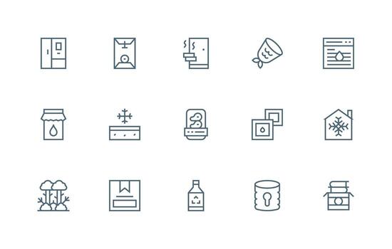 15 Icons for Preservation in Regular Line Format Well-Structured Icons for Creative Use vector