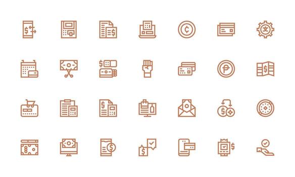 28 Bold Line Style Icons from Transaction Collection Icons Built for Visual Consistency Pack vector