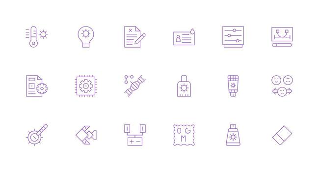 18 Minimal Line Vectors for Modification Theme Display Icon Pack