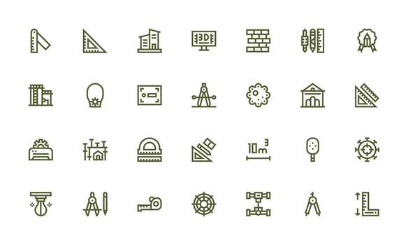 negrita línea íconos desde Plano conjunto con 28 vectores usuario interfaz íconos para digital productos