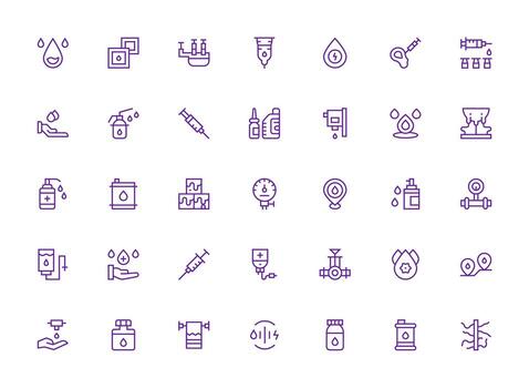 regular limpiar línea íconos desde fluido conjunto con 35 vectores general utilizar icono paquete