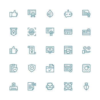 medio carrera contorno íconos desde validación conjunto con 25 vectores limpiar icono conjunto icono paquete para ui proyectos
