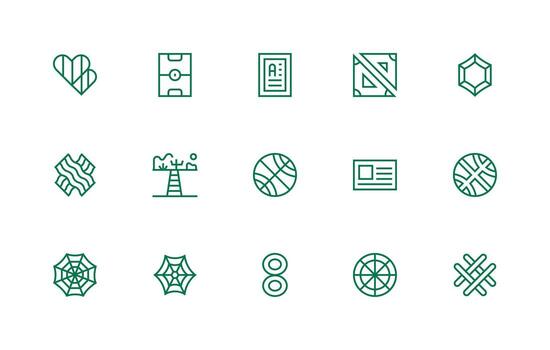 15 Icons for Lines in Regular Line Format Neatly Designed Icons for Web Platforms vector