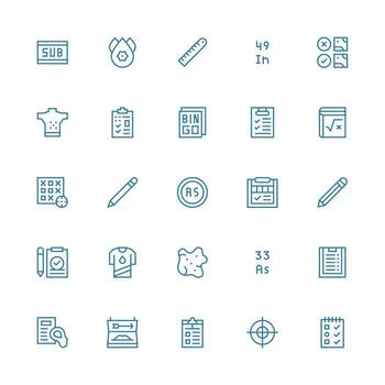 medio carrera contorno íconos desde marca conjunto con 25 vectores claro y conciso icono conjunto colección