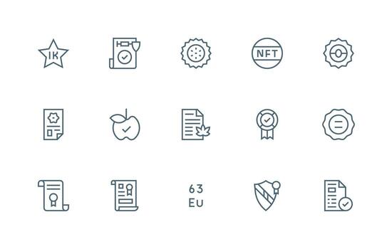 Standard Design Icons featuring 15 in Regular Line Style Scalable Icon Pack vector