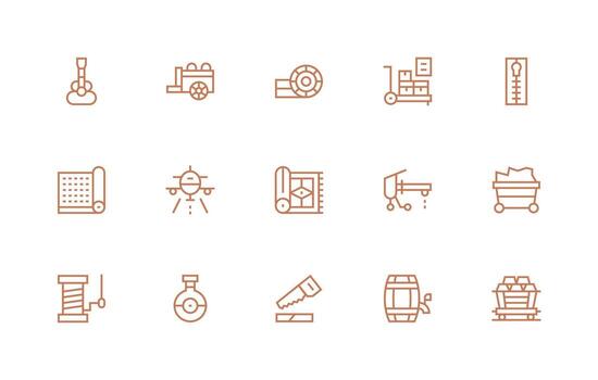 15 Regular Line Designs for Material Icons Complete Icon Bundle for Web Design vector