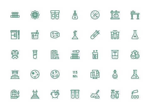 experimentar visual paquete conteniendo 35 regular limpiar línea íconos reutilizable icono conjunto vector