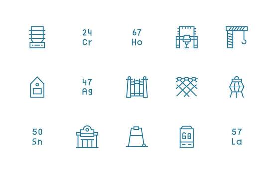 15 Regular Line Style Icons from Metal Collection Clean Icon Set Icon Pack for UI Projects vector