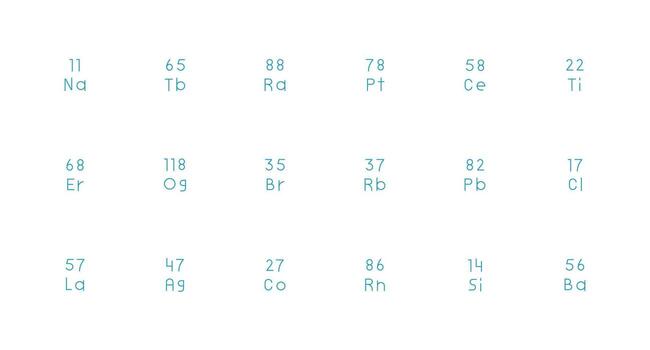 Element Symbol Visual Pack containing 18 Minimal Line Icons Scalable Icons for All Themes vector