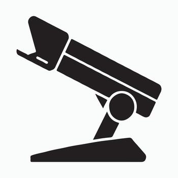 mínimo documento cámara sólido diseño icono vector