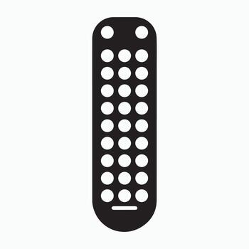 Smart TV remote wireless solid device vector