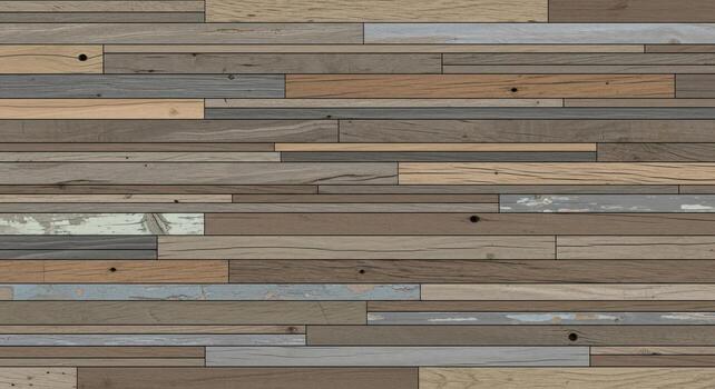 Rustic Reclaimed Wood Texture Seamless Brown and Gray Plank Background photo
