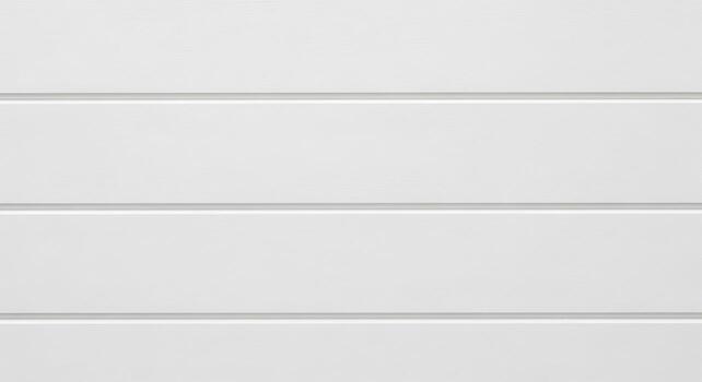 Clean white horizontal paneling with subtle indentations creating a textured, minimalist background photo