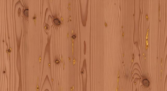 Warm reddish-brown wood texture background. Features prominent natural grain patterns and distinct knots, creating an authentic organic surface for rustic design photo