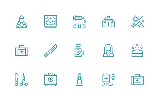 15 Regular Line Style Icons from Treatment Collection Interface Icons for Daily Use vector