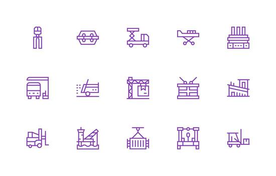 descarga incluso 15 regular línea ilustraciones estilo icono conjunto vector