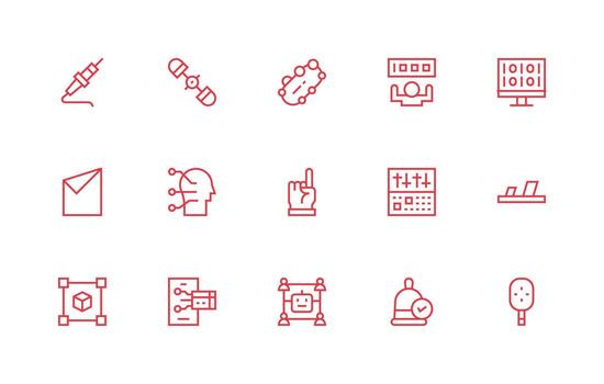 15 Regular Line Style Icons from Interface Collection Neatly Designed Icons for Web Platforms vector