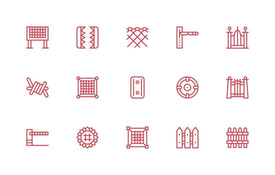 regular línea íconos desde cerca conjunto con 15 vectores compacto icono conjunto