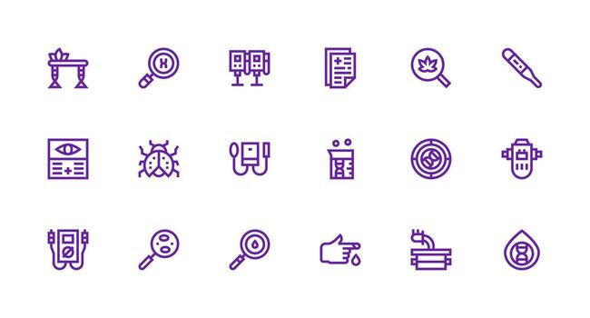 18 fuerte carrera línea vectores para pruebas tema pulcramente diseñado íconos para web plataformas