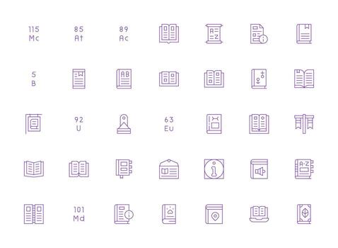 Reference Set with 35 Light Line Icons Interface Icon Collection for Daily Projects vector
