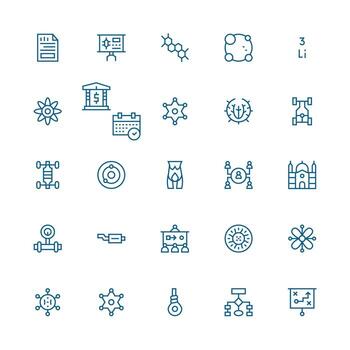 25 medio carrera contorno íconos para diagrama gráficos simplificado icono paquete para visual herramientas vector