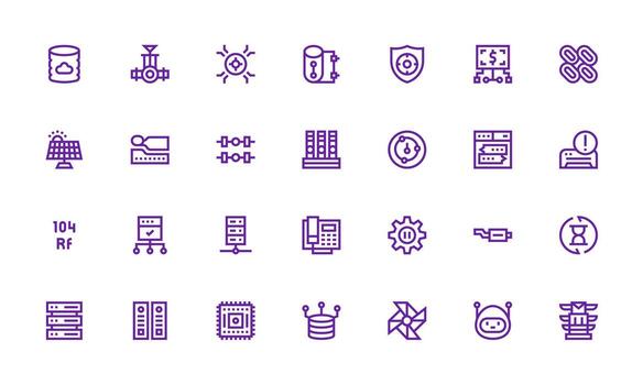 negrita línea íconos desde sistema conjunto con 28 vectores versátil icono colección para diseñadores