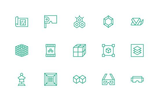 15 3D Icons in Regular Line Aesthetic Interface Icon Collection for Daily Projects vector