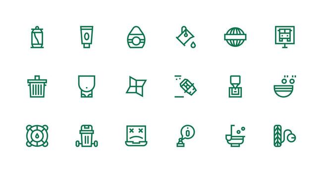 vacío conjunto con 18 fuerte carrera línea íconos versátil icono colección para diseñadores vector