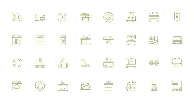 32 Thin Line Designs for Loading Icons Scalable Icon Pack vector