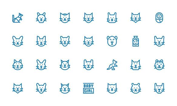 Bold Line Icons from Adorable Set with 28 Vectors Interface Icons for Daily Use