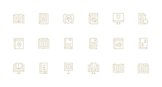 referencia diseño íconos presentando 18 en mínimo línea estilo compacto icono paquete vector